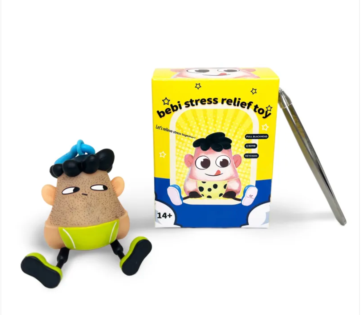 Ein lustiges Spielzeug, um seinen Bart zu lüften