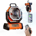 Outdoor Haushalt Powerbank LED-Licht Camping-Ventilator